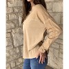Women's Long Sleeve Round Neck Tunic - TEMPO PARIS - 4 of 4