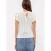 Women's Tatum Ruffled Knit Short Sleeve Top - Urban Daizy - 2 of 3