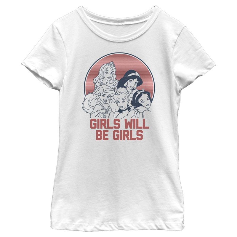 Girl's Disney Girls Will Be Girls T-Shirt, 1 of 5