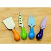 Zassenhaus Easy Cut Cheese Knife Set, 4 Pieces, Assorted Colors - 4 of 4