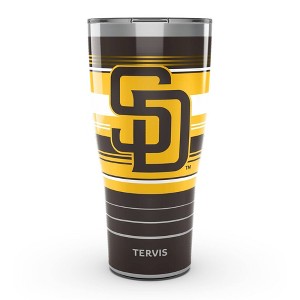 MLB San Diego Padres 30oz Hype Stripes Stainless Steel Tumbler - 1 of 4