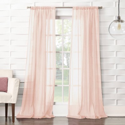1pc Sheer Avril Crushed Textured Window Curtain Panel - No. 918🎯🛒