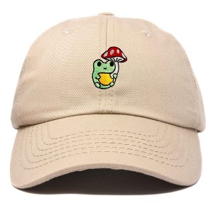Dalix Mushroom Frog Unicorn Embroidered Cotton Dad Hat Baseball Cap Adjustable Mens Womens - 1 of 4