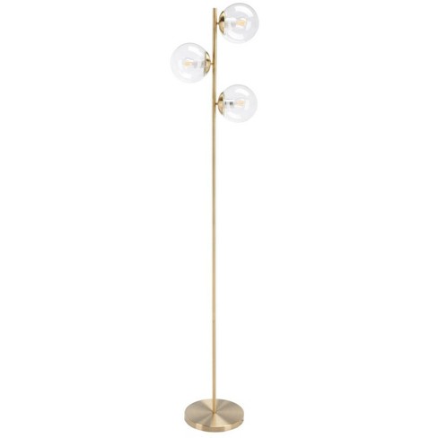 Niobe 65" Floor Lamp - Antique Gold - Safavieh - image 1 of 4