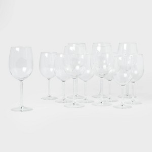 12pc Glass Assorted Wine Glasses - Threshold™ - 1 of 4