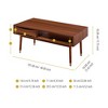 Teamson Home Dawson Modern Wooden Coffee Table with Storage, Walnut - 4 of 4