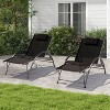 Hyleory 5-Position Adjustable Outdoor Portable Lounger with Detachable Headrest - 2 of 4