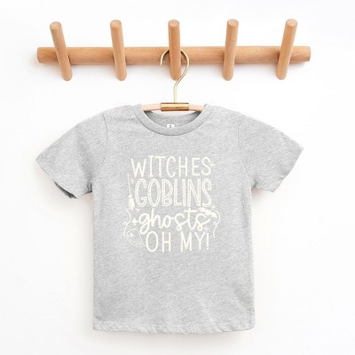 The Juniper Shop Witches Goblins Ghosts Puff Print Toddler Short Sleeve Tee