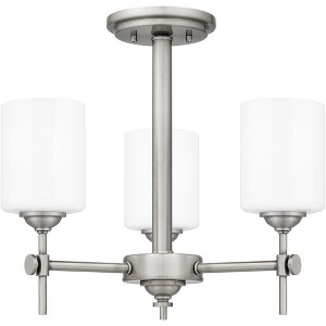 Quoizel Lighting Aria 3 - Light Semi-Flush Mount in  Antique Polished Nickel - 1 of 4