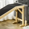 Whisen Dog Ramp for Bed, Pet Ramps with Non-Slip Carpet and Top Platform - Natural - 2 of 4