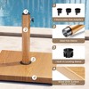 Crestlive Products Patio Umbrella Base 40lbs Outdoor Heavy Duty Square Concrete Stand Market Umbrella - 4 of 4