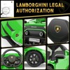 12V Electric Ride-On Car for Kids | Licensed Lamborghini Battery-Powered Sports Car with Remote Control, 2 Speeds, Sound System, LED Headlights - 4 of 4