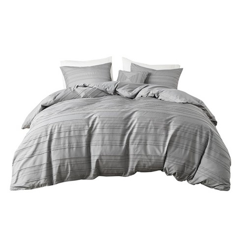 Gracie Mills Lucia Dyed Clip Jacquard Duvet Cover Set with Throw Pillow - image 1 of 4