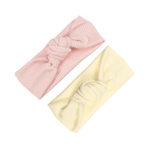 Unique Bargains Girl's Adorable Breathable Stripe Headbands 6.69"x2.95" 2 Pcs - 1 of 4