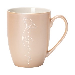 Elanze Designs One Day At A Time Precious Pearl 10 ounce New Bone China Coffee Cup Mug - 1 of 4