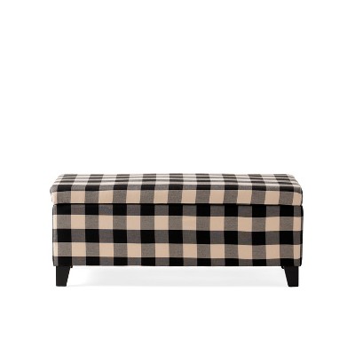 GDFStudio Delray Contemporary Upholstered Storage Ottoman