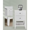 VASAGLE Bamboo Nightstands, Set of 2, Bedside Tables, Side End Tables with 2 Storage Drawers and Open Shelf - 4 of 4