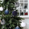 25 Pack Christmas Tree Decorations,2.36 Inch (6 cm) Velvet Ball Ornaments Shatterproof Plastic Decorations for Xmas Tree Home Holiday Party Christmas - 4 of 4