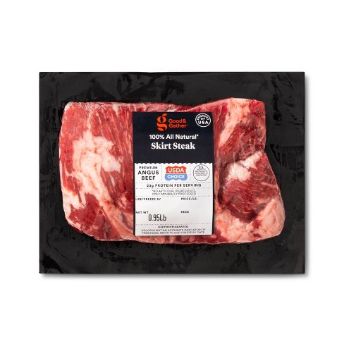 USDA Choice Angus Beef Skirt Steak - 0.75-1.6 lbs - price per lb - Good & Gather™ - image 1 of 4