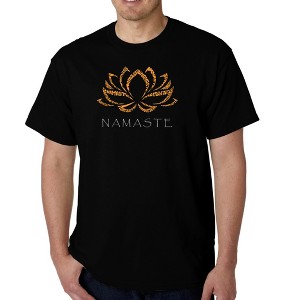 LA Pop Art Men's Word Art T-shirt - Namaste - 1 of 4