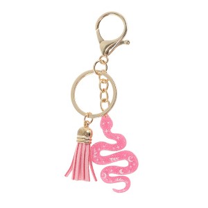 Unique Bargains Glitters Snake Tassel Handbag Charm 1 Pc - 1 of 4