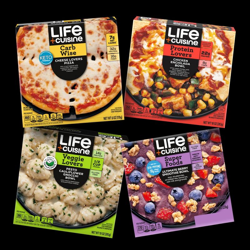 Life Cuisine Protein Lovers Gluten Free Frozen Cauliflower Crust Three Meat Pizza - 6oz, 4 of 11