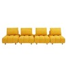 120" Teddy Straight Sectional Sofa, Spacious Seats, Mid-Century Modern - 4 of 4