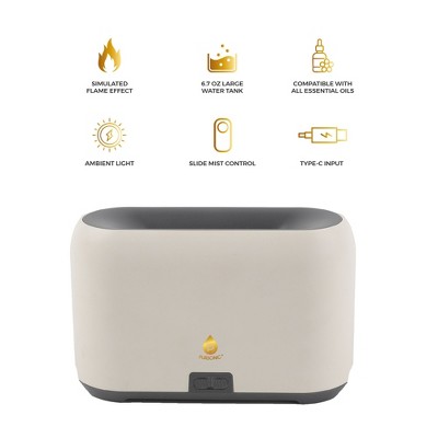 Pursonic - Essential Oil FlameGlow Aromatherapy Diffuser - White - Thumbnail 2
