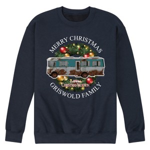 Men's - National Lampoon - Christmas Vacation Griswold RV Graphic Fleece Sweatshirt - 1 of 4