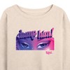 Women's - Bratz - Eyes Lightweight French Terry Wide Neck Long Sleeve Shirt - 2 of 4