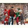 10x8FT Polyester Fabric Winter Christmas Rustic Barn Wood Door Photography Backdrop - 3 of 4