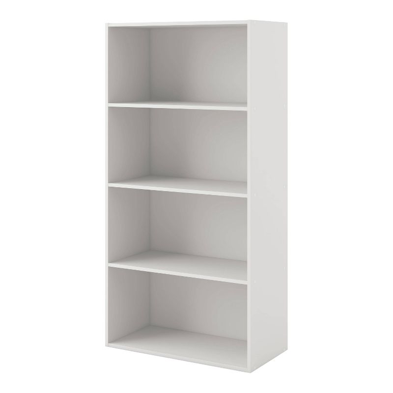 24/7 Shop At Home 47&#34; Silkpath Modern 4 Tier Stackable and Modular Bookcase White, 1 of 15