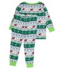 RuffleButts SoftSnooze Toddler Gender Inclusive Holiday Long Sleeve Pajama Set - 2 of 2