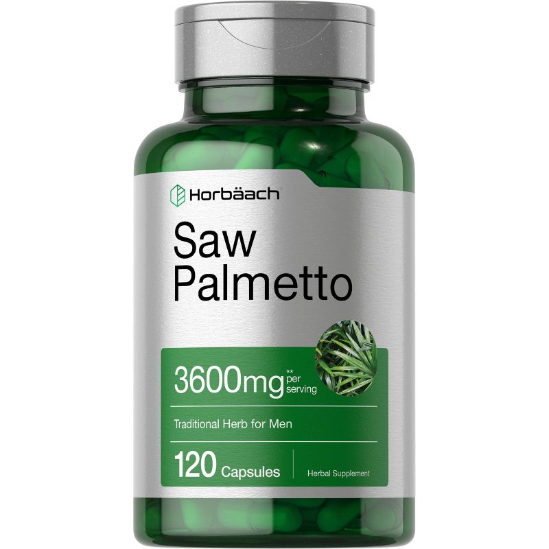 Horbaach Saw Palmetto Extract 3600mg | 120 Capsules, 1 of 4