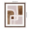 Kate and Laurel Framed Art rhythmic lines ll by Nikita Jariwala, 22x26, Florence Medium Brown - 2 of 4