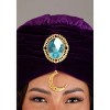 HalloweenCostumes.com One Size   Adult Fortune Teller Halloween Costume Head Wrap Accessory, Purple/Brown/Blue - 4 of 4