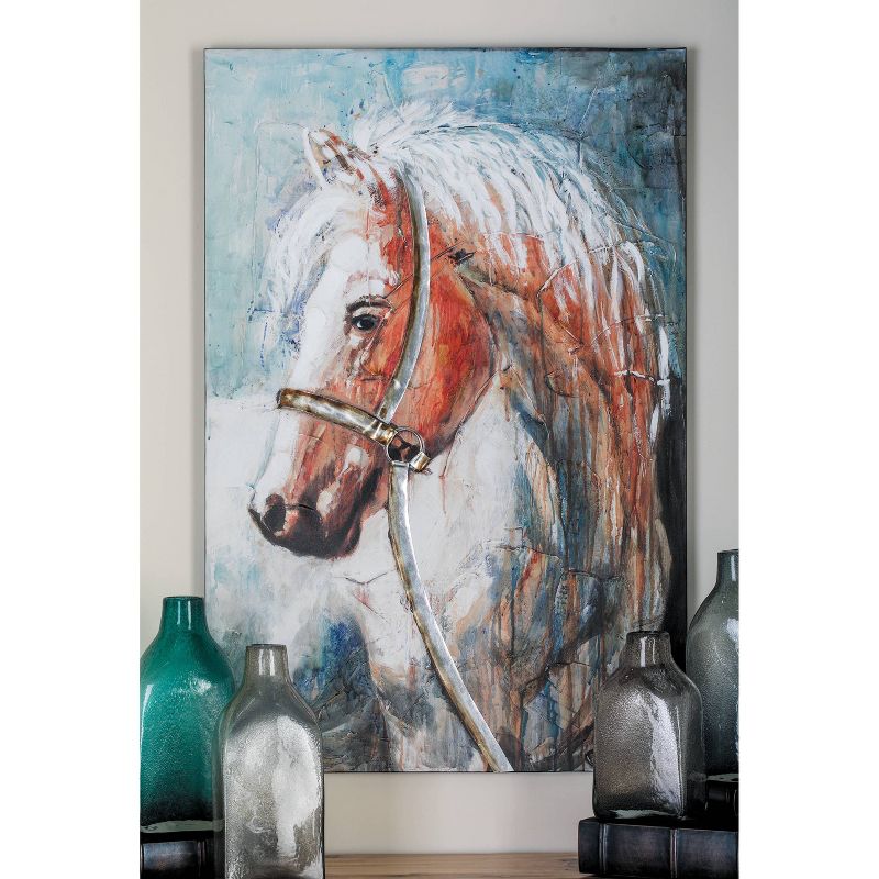 Traditional Canvas Horse Wall Art Brown - Olivia &#38; May, 1 of 7