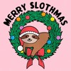 Girl's Lost Gods Merry Slothmas T-Shirt - image 2 of 4