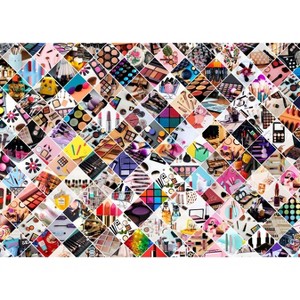 Brain Tree - Seamless comestics 1000 Pieces Jigsaw Puzzle - Random Cut - 27.5"lx19.5"w - 1 of 1