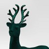 12" Christmas Flocked Standing Deer Decor Green - Wondershop™ - 3 of 3