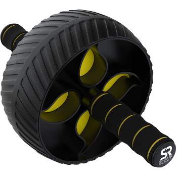 Sports Research Sweet Sweat Ab Wheel with Knee Pad