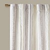 Boho Style Light Filtering Farmhouse Window Panels, Shu Velveteen Trim Microfiber Lining Curtain for Extravigant Decor Style - 4 of 4