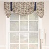 RLF Home Petite Suspender 100% Cotton with Fully Lined 3" Rod Pocket Valnance for Windows 50" x 17" Multi - 2 of 4