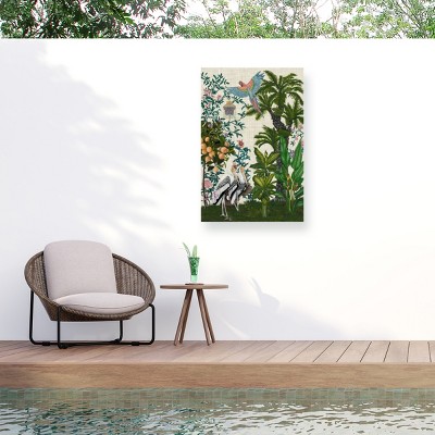 "Paradis Chinoiserie Ii" Outdoor Canvas