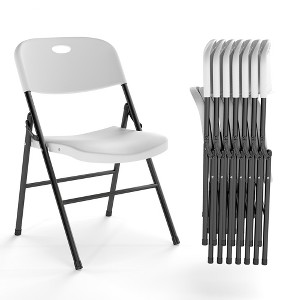 Real Relax Large Back Folding Chair,Heavy Duty Plastic Folding Chair for Indoor Outdoor Events, Wedding, Party, Restaurant, Meeting - 1 of 4