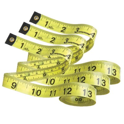 Unique Bargains Flexible Tailor Craft Ruler Tape Measure Yellow 120 1 Pc