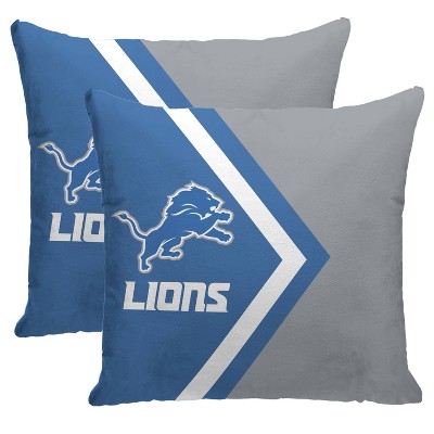 NFL Detroit Lions Side Arrow Poly Span Throw Pillow - 2pk