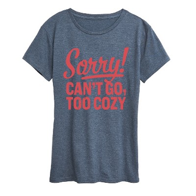 Women's - Instant Message - Cant Go Too Cozy Short Sleeve Graphic T-Shirt