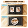 Metal Dog Crate, Indoor Kennel with Lockable Wheels and Removable Tray, Sturdy Escape-Proof Dog Crate, Accommodates 2 Small Dogs/1 Large Dog - 4 of 4
