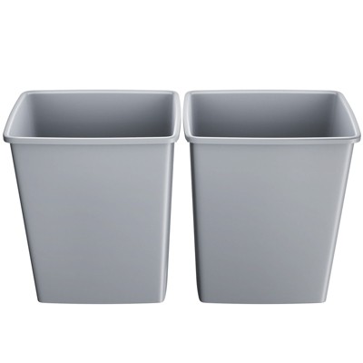 LOVMOR 35QT Kitchen Trash Can, Lightweight and Sturdy Slim Trash Can, Wastebaskets for Office, Workspace, Kitchen, Bathroom